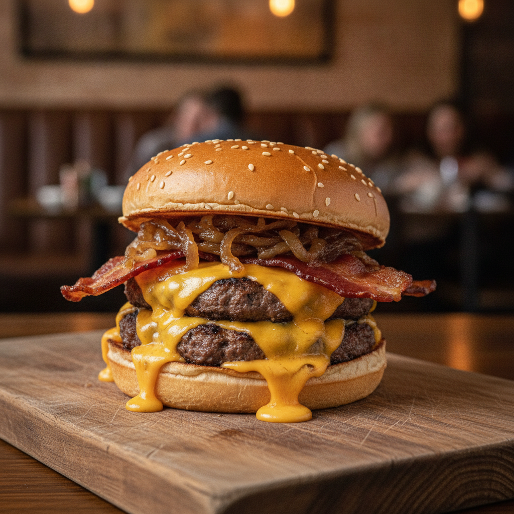 Hamburguesa Doble Cheddar
