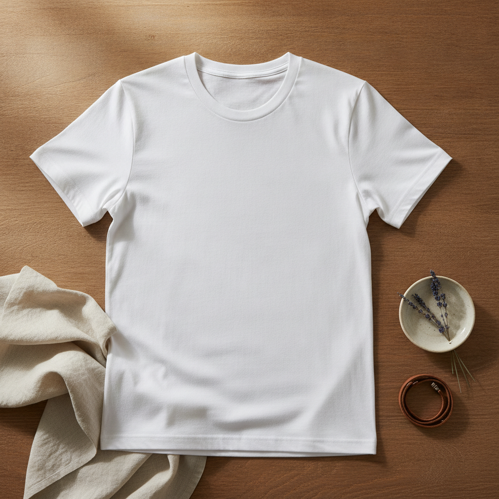 Polera Básica Algodón Blanca